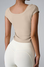 Load image into Gallery viewer, Round Neck Short Sleeve Active T-Shirt