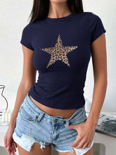 Load image into Gallery viewer, Devine Star Round Neck Short Sleeve T-Shirt