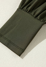 Load image into Gallery viewer, Ruched Surplice Long Sleeve Bodysuit