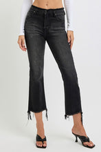 Load image into Gallery viewer, RISEN Full Size Raw Hem Cropped Flare Jeans Plus Size