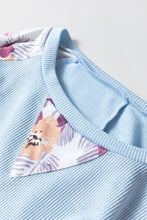 Load image into Gallery viewer, Printed Round Neck Balloon Sleeve Sweatshirt