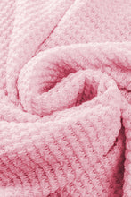 Load image into Gallery viewer, Waffle-Knit Collared Neck Long Sleeve Shirt