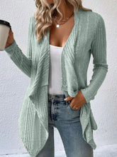 Load image into Gallery viewer, Full Size Open Front Long Sleeve Cardigan