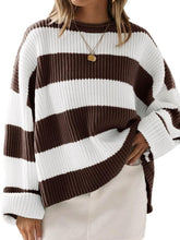 Load image into Gallery viewer, Round Neck Long Sleeve Sweater