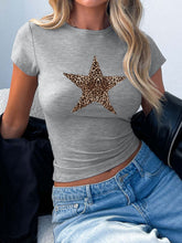 Load image into Gallery viewer, Devine Star Round Neck Short Sleeve T-Shirt