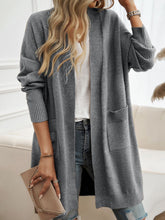 Load image into Gallery viewer, Open Front Long Sleeve Cardigan