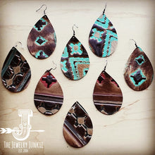 Load image into Gallery viewer, Large Teardrop Earrings in Navajo