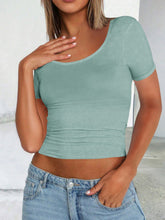 Load image into Gallery viewer, Devine Scoop Neck Short Sleeve T-Shirt