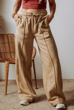 Load image into Gallery viewer, Drawstring Wide Leg Pants with Pockets