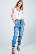 Load image into Gallery viewer, STRIPE BANDED JOGGER PANT