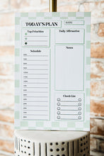 Load image into Gallery viewer, DAILY NOTEPAD SCHEDULE PLANNER