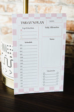 Load image into Gallery viewer, DAILY NOTEPAD SCHEDULE PLANNER