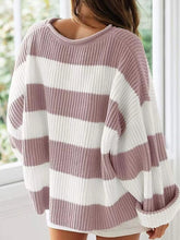 Load image into Gallery viewer, Round Neck Long Sleeve Sweater