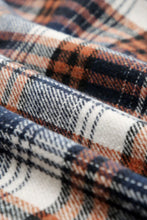 Load image into Gallery viewer, Plaid Button Up Long Sleeve Hooded Jacket