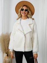 Load image into Gallery viewer, Pocketed Sherpa Zip Up Long Sleeve Jacket