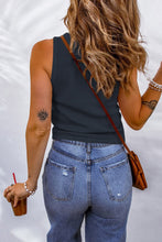 Load image into Gallery viewer, Waffle-Knit Scoop Neck Tank