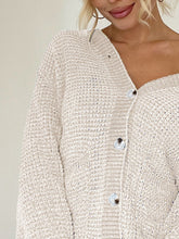 Load image into Gallery viewer, Pocketed V-Neck Button Up Cardigan