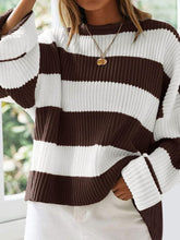 Load image into Gallery viewer, Round Neck Long Sleeve Sweater
