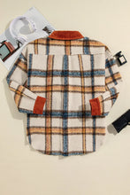 Load image into Gallery viewer, Plus Size Plaid Button Down Jacket