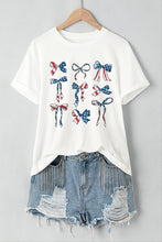 Load image into Gallery viewer, Bow Round Neck Short Sleeve T-Shirt