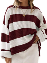 Load image into Gallery viewer, Round Neck Long Sleeve Sweater