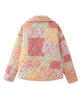 Load image into Gallery viewer, Printed Patchwork Open Front Cardigan with Pockets