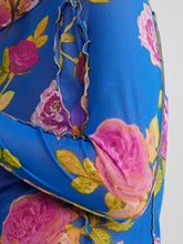 Load image into Gallery viewer, Floral Mock Neck Long Sleeve Top