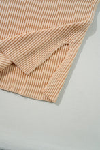 Load image into Gallery viewer, Side Slit Round Neck Long Sleeve Sweater