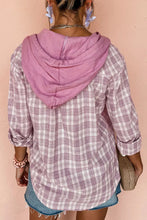 Load image into Gallery viewer, Drawstring Button Up Hooded Jacket