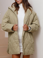 Load image into Gallery viewer, Slit Snap Down Long Sleeve Hooded Jacket