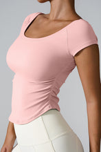 Load image into Gallery viewer, Round Neck Short Sleeve Active T-Shirt