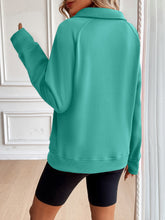 Load image into Gallery viewer, Ivy Lane Half Zip Raglan Sleeve Sweatshirt