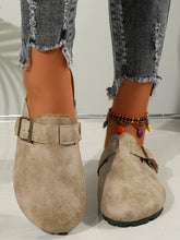 Load image into Gallery viewer, Round Toe Buckle Slip-Ons