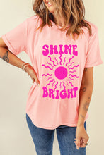 Load image into Gallery viewer, SHINE BRIGHT Round Neck Short Sleeve T-Shirt