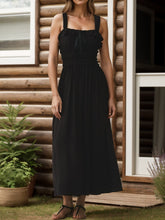 Load image into Gallery viewer, Frill Square Neck Wide Strap Dress