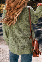 Load image into Gallery viewer, V-Neck Dropped Shoulder Long Sleeve Sweater