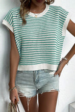 Load image into Gallery viewer, Striped Round Neck Sweater Vest