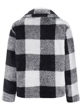 Load image into Gallery viewer, Full Size Plaid Zip Up Long Sleeve Jacket