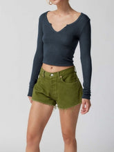 Load image into Gallery viewer, Notched Long Sleeve T-Shirt