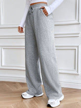 Load image into Gallery viewer, Drawstring Wide Leg Pants