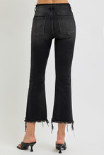 Load image into Gallery viewer, RISEN Full Size Raw Hem Cropped Flare Jeans Plus Size