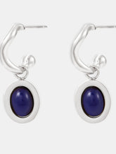 Load image into Gallery viewer, Stainless Steel Oval Drop Earrings