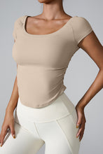 Load image into Gallery viewer, Round Neck Short Sleeve Active T-Shirt