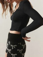 Load image into Gallery viewer, Notched Long Sleeve T-Shirt