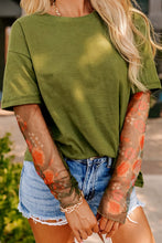 Load image into Gallery viewer, Faux Two Piece Floral Long Sleeve Patchwork Top