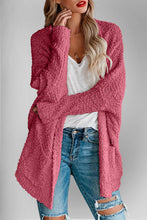 Load image into Gallery viewer, Double Take Pocketed Open Front Long Sleeve Cardigan