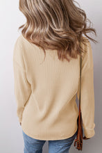 Load image into Gallery viewer, Pocketed Round Neck Long Sleeve Top