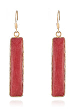 Load image into Gallery viewer, Natural Stone Drop Earrings