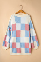 Load image into Gallery viewer, Color Block Open Front Long Sleeve Cardigan