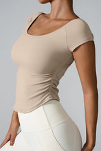 Load image into Gallery viewer, Round Neck Short Sleeve Active T-Shirt